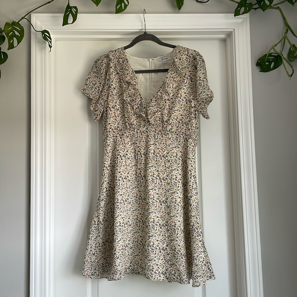 Silk floral dress